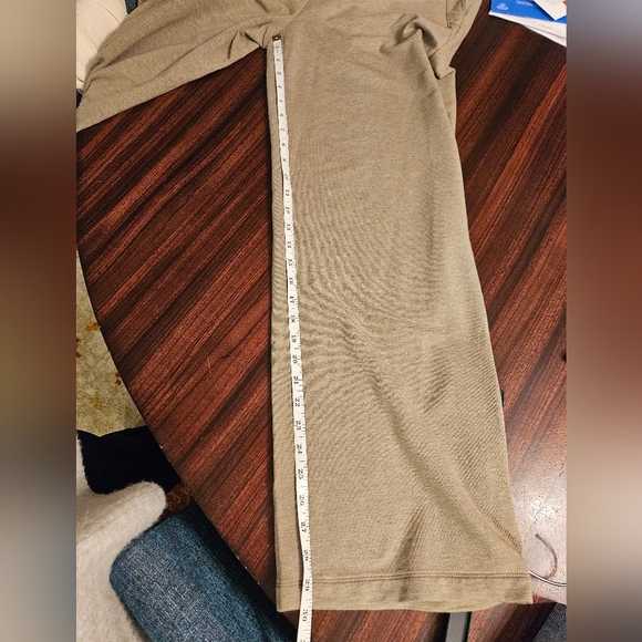 PureJill Affinity French Terry Straight Leg Pull On Pima Cotton Green Pockets M - Picture 7 of 11